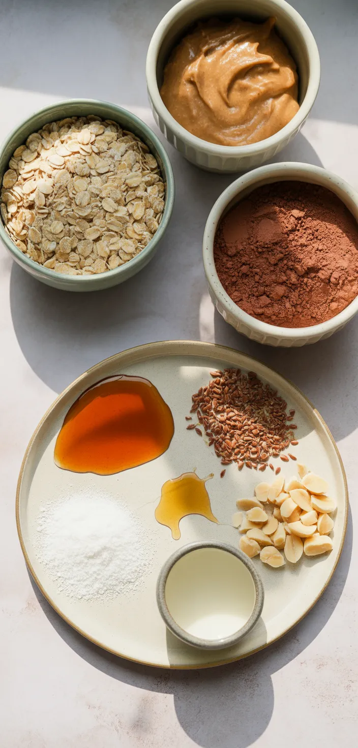 Ingredients photo for Healthy No Bake Cookies Recipe