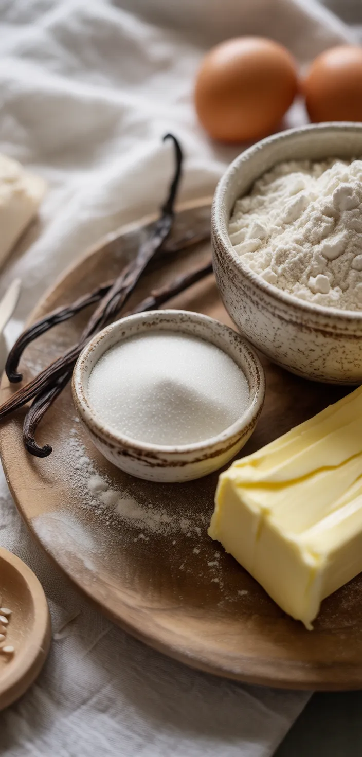 Ingredients photo for How To Make Perfect Vanilla Sugar Cookies Recipe