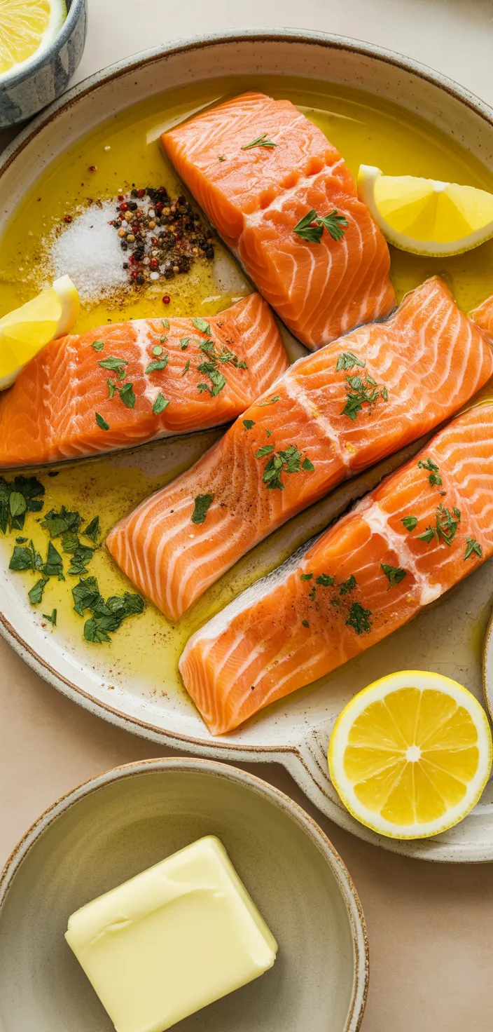Ingredients photo for Lemon Pepper Salmon Recipe