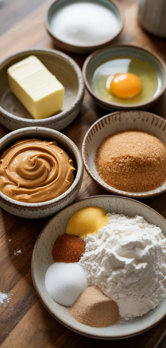 Ingredients photo for Peanut Butter Butterfinger Cookies Recipe