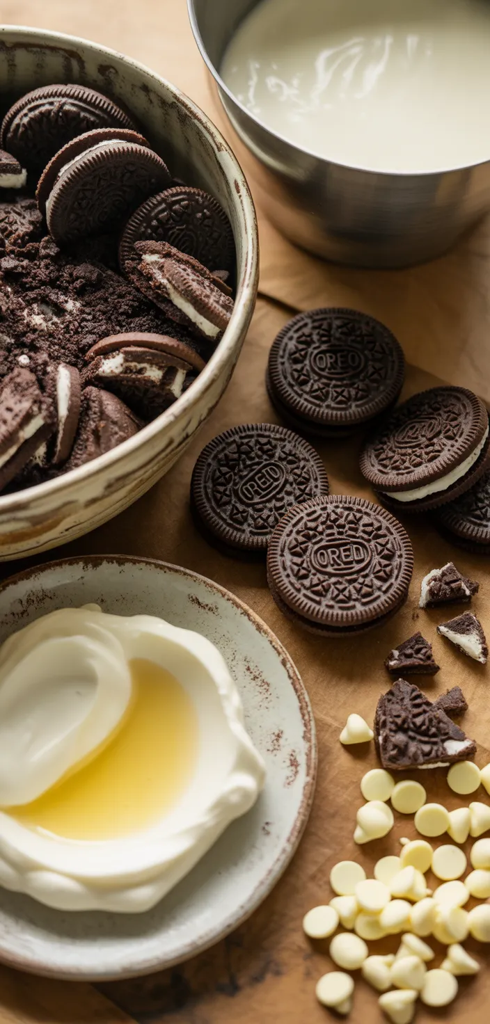 Ingredients photo for The BEST Oreo Cheesecake Recipe