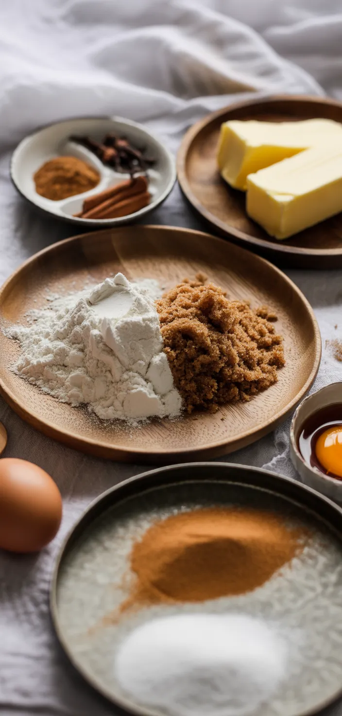 Ingredients photo for The Best Gingerbread Cut Out Cookies Recipe
