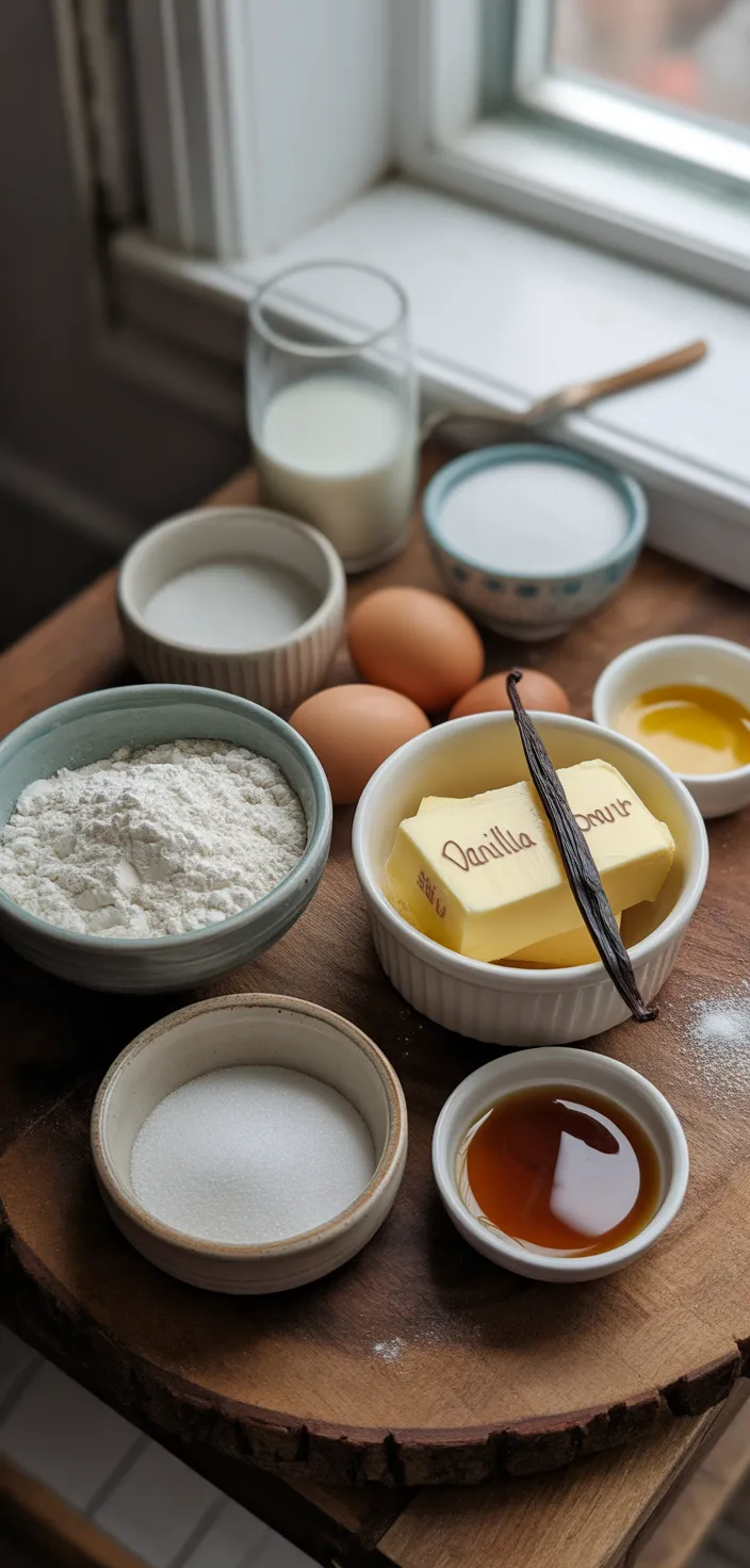 Ingredients photo for Vanilla Brown Butter Cupcakes Recipe