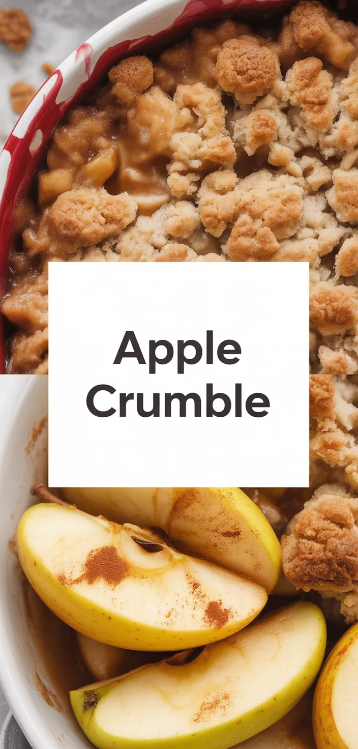 A photo of Comfort Food SIMPLE APPLE CRUMBLE (APPLE CRISP) Recipe