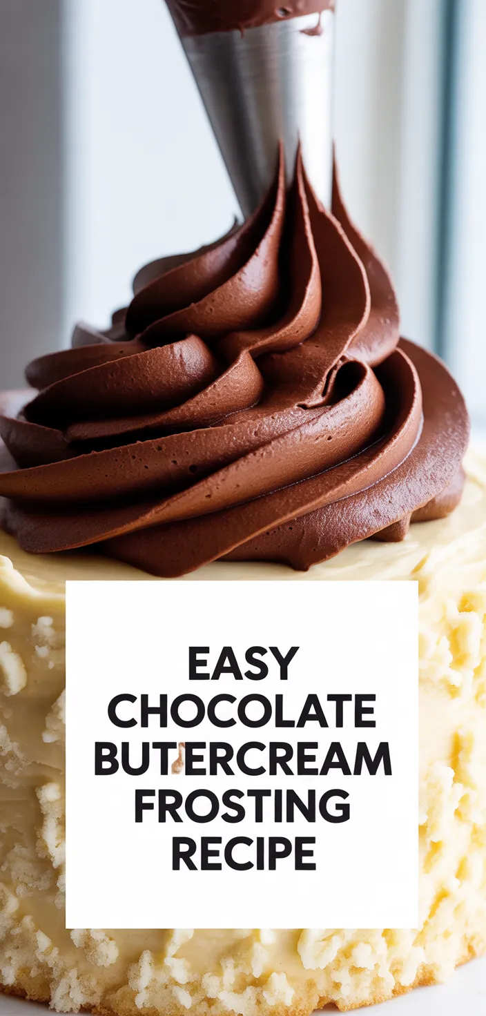 A photo of Easy Chocolate Buttercream Frosting Recipe