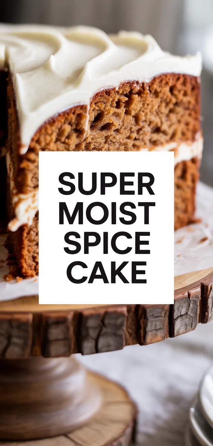 A photo of Super Moist Spice Cake Recipe