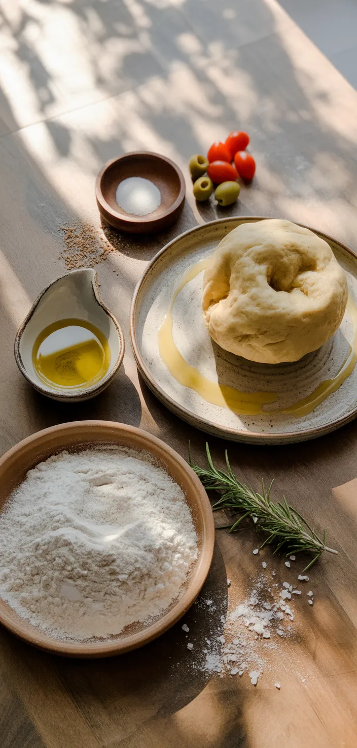 Ingredients photo for Focaccia Bread Recipe {So Easy!}