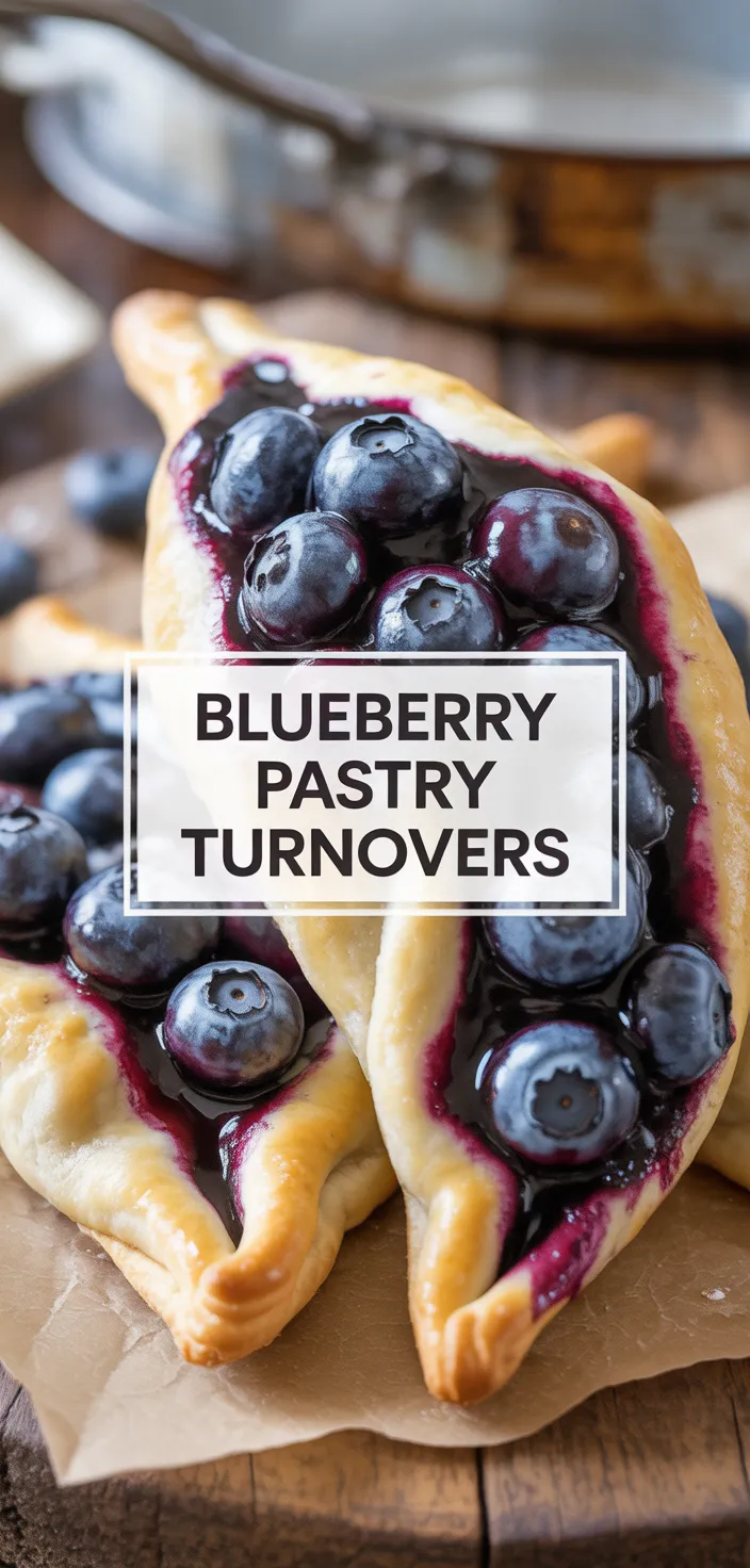 A photo of Blueberry Pastry Turnovers Recipe