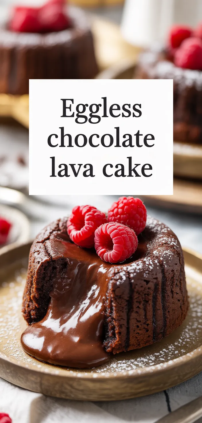A photo of Eggless Chocolate Lava Cake  Recipe