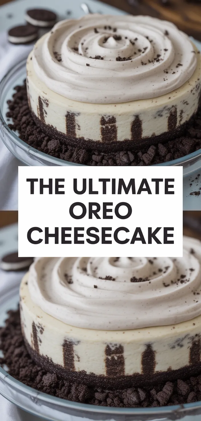 A photo of The ULTIMATE Oreo Cheesecake Recipe