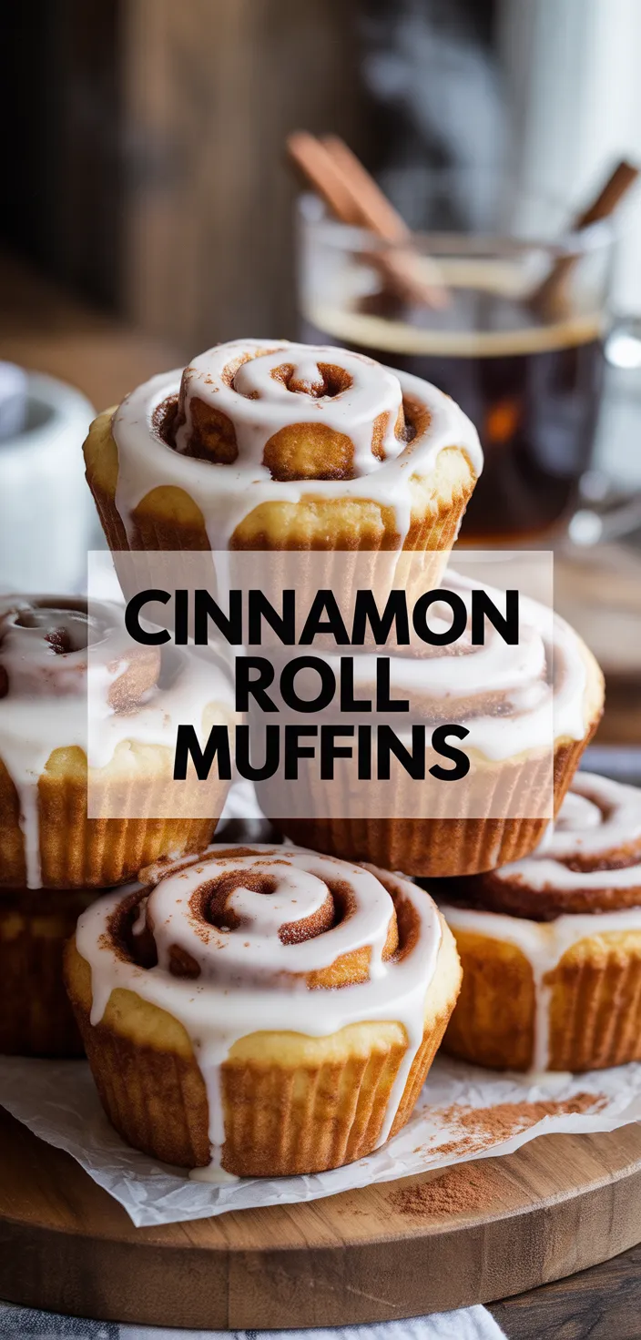 A photo of Cinnamon Roll Muffins: A Sweet And Easy Breakfast Treat Recipe