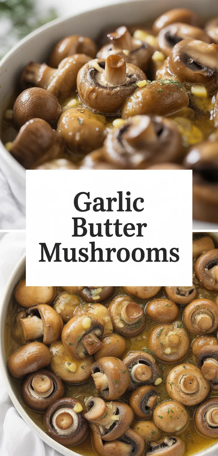 A photo of Garlic Butter Mushrooms (Christmas Recipe & Thanksgiving Recipe)