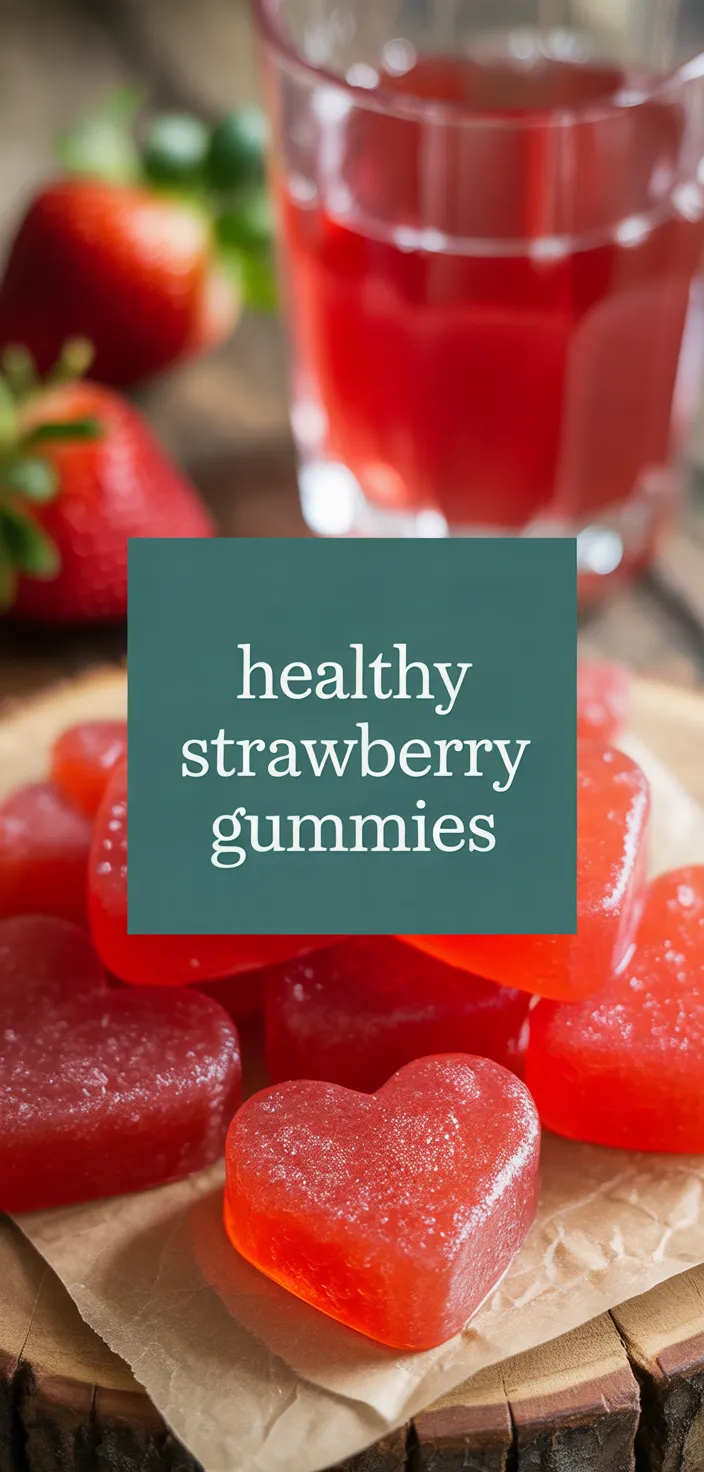 A photo of Healthy Homemade Strawberry Gummies (With Real Fruit) Recipe
