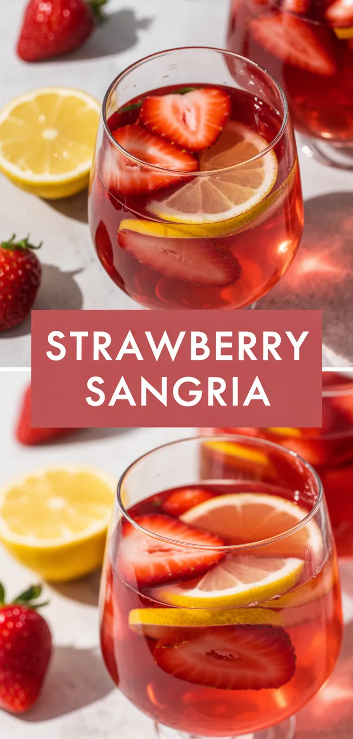 A photo of Strawberry Sangria Recipe
