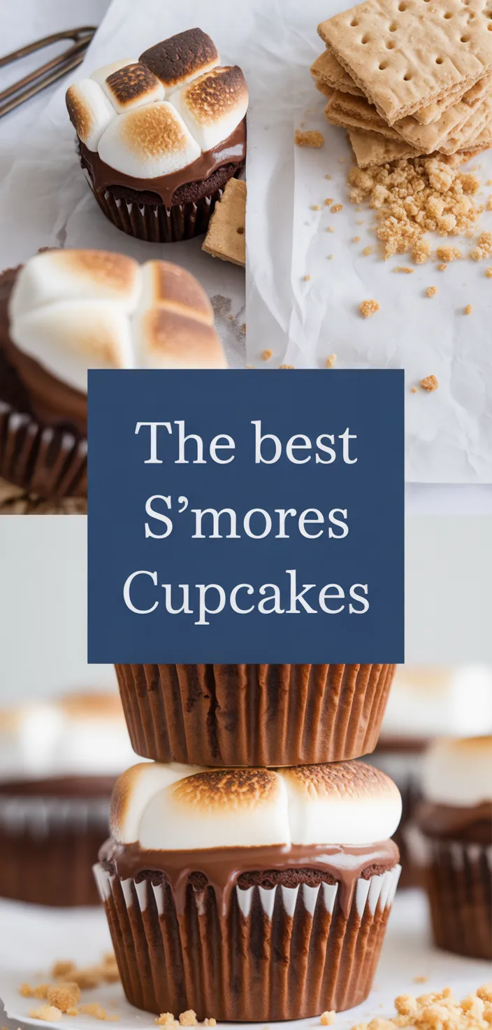 A photo of The Best S'mores Cupcakes Recipe