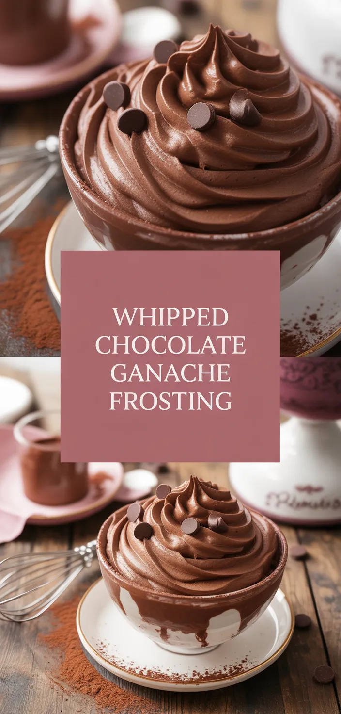 A photo of Whipped Chocolate Ganache Frosting Recipe