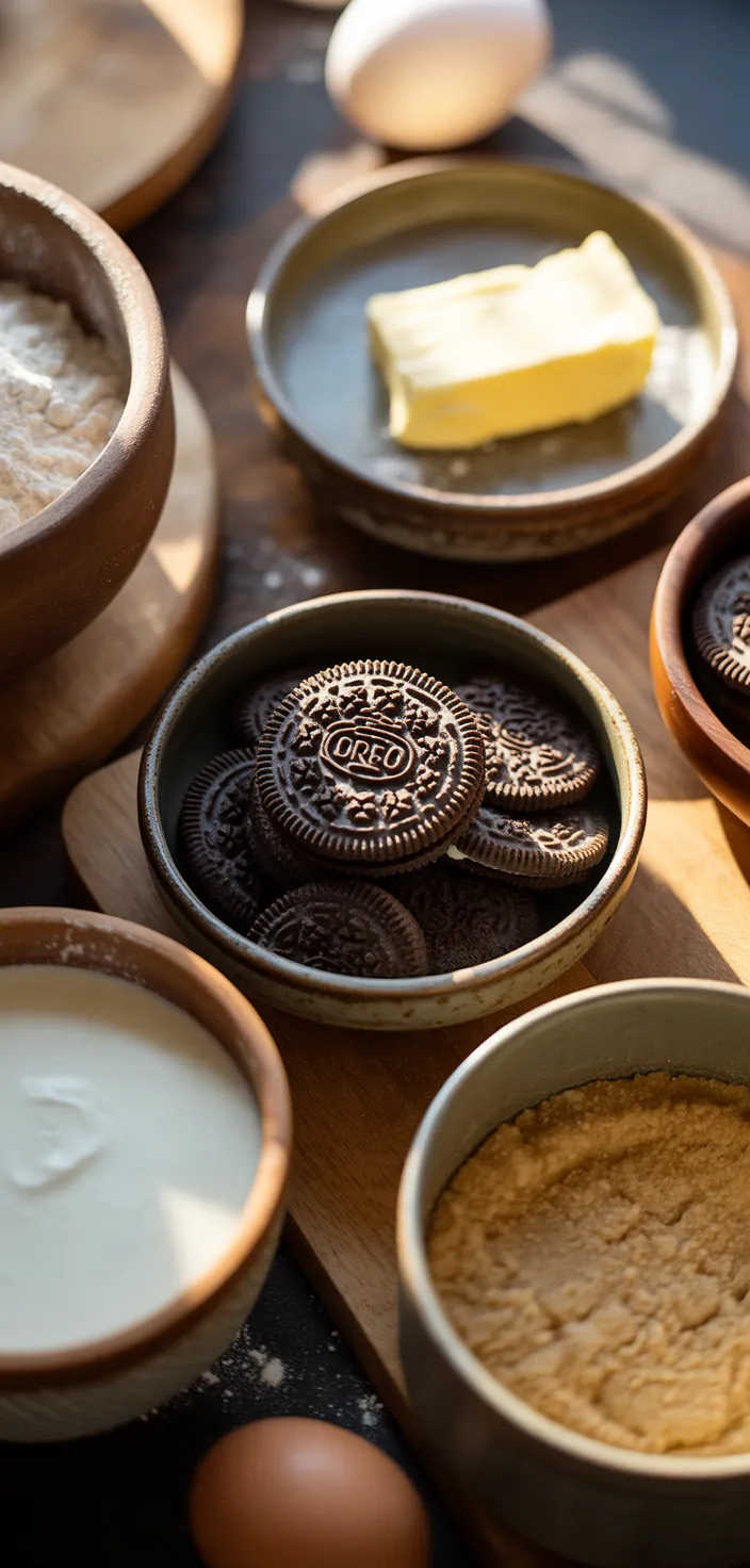 Ingredients photo for Cookies And Cream Rolls (cinnamon Roll Varation) Recipe