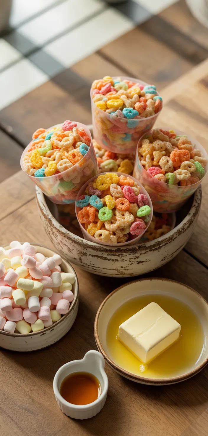 Ingredients photo for Fruity Pebbles Rice Krispie Treats Recipe