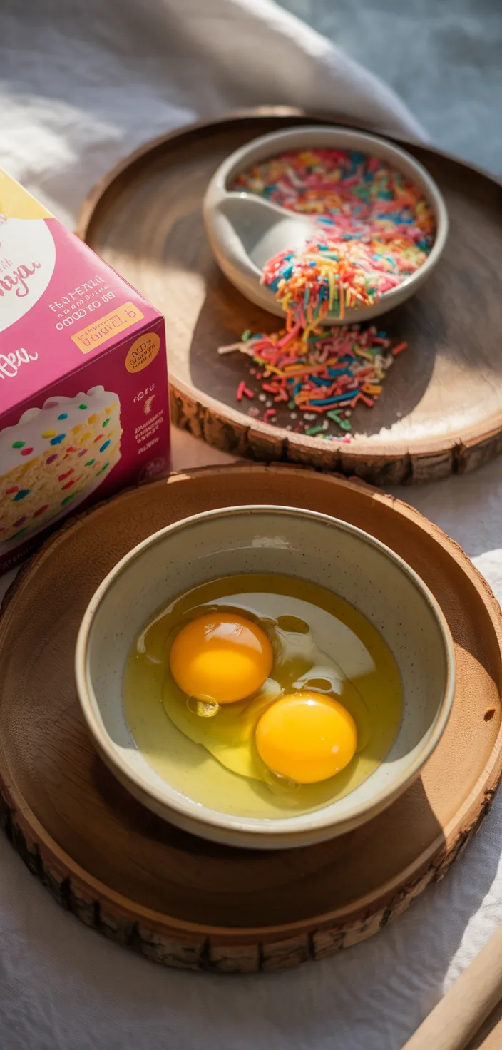 Ingredients photo for Funfetti Cake Mix Cookies Recipe