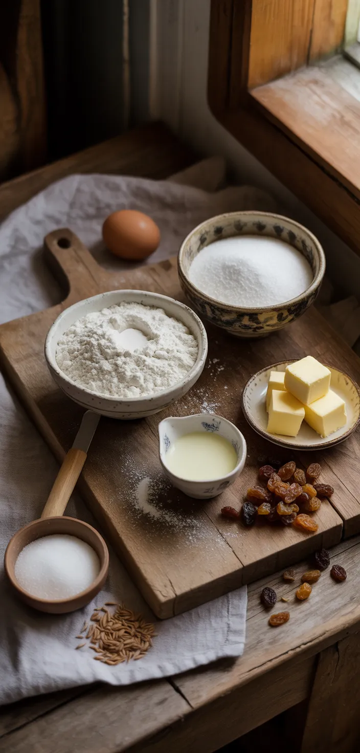 Ingredients photo for Ina Garten's Yummy Irish Soda Bread Recipe