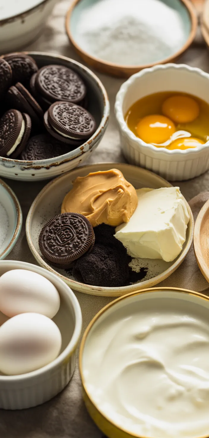 Ingredients photo for PEANUT BUTTER CHEESECAKE Recipe