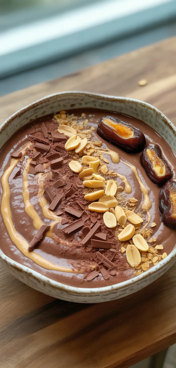 Ingredients photo for Snickers Smoothie Bowl Recipe