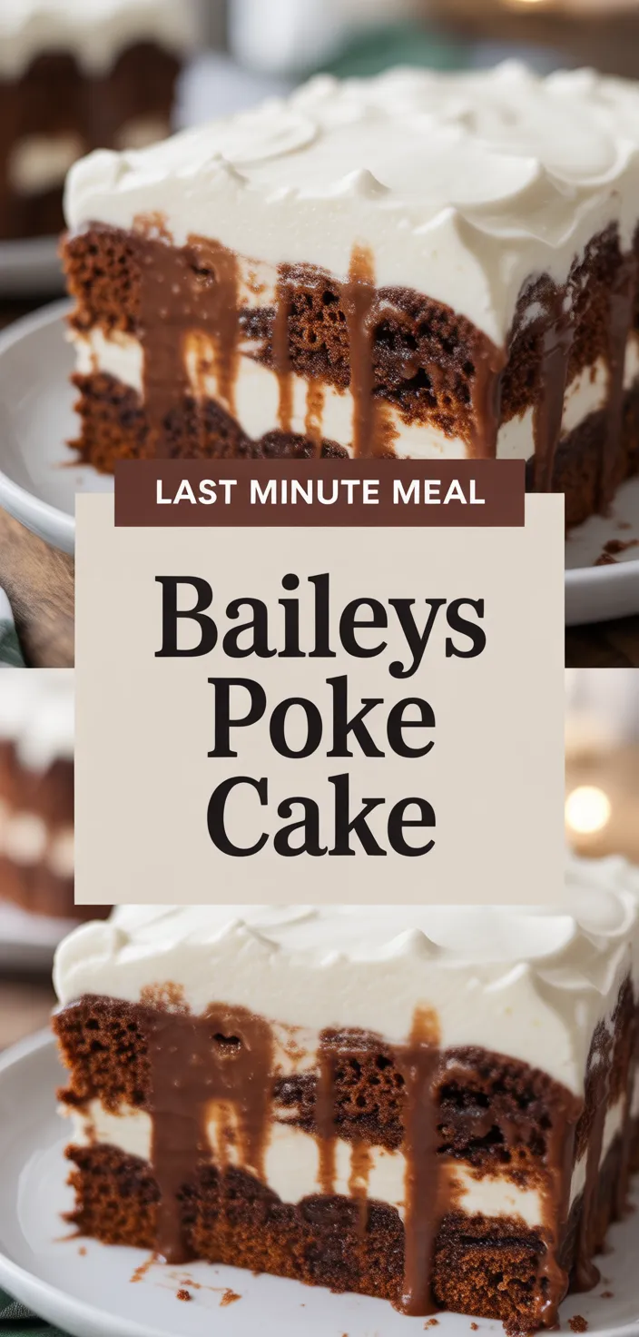 A photo of Baileys Poke Cake Recipe