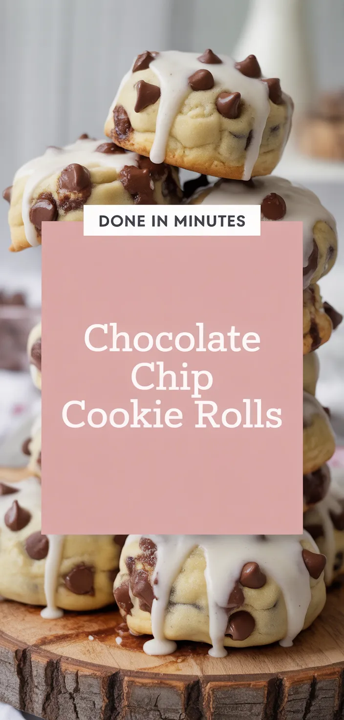 A photo of Chocolate Chip Cookie Rolls Recipe