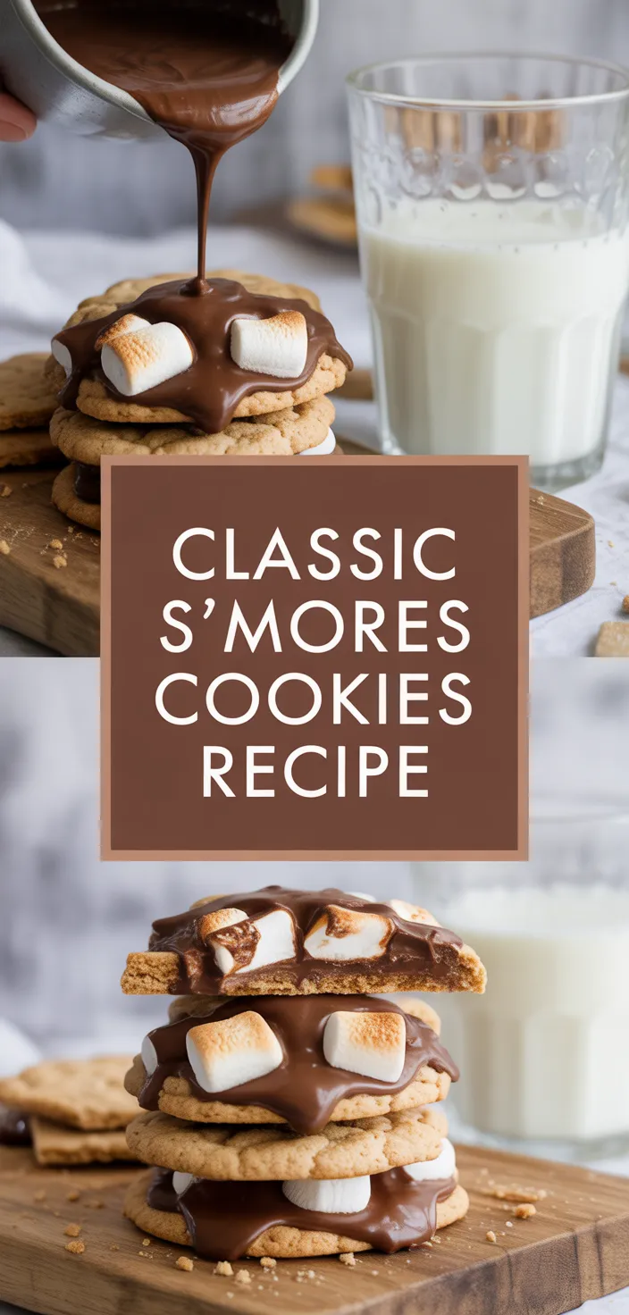 A photo of Classic S’mores Cookies Recipe