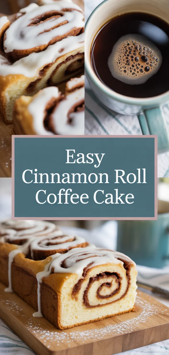 A photo of Easy Cinnamon Roll Coffee Cake Recipe