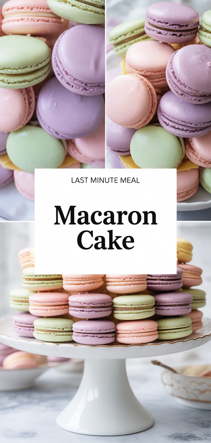 A photo of Macaron Cake  Recipe