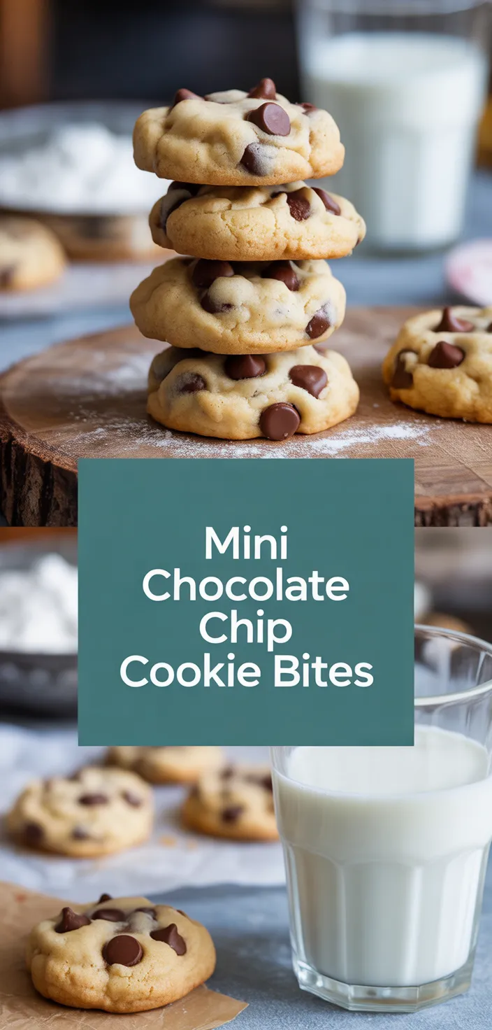 A photo of Mini Chocolate Chip Cookie Bites Recipe
