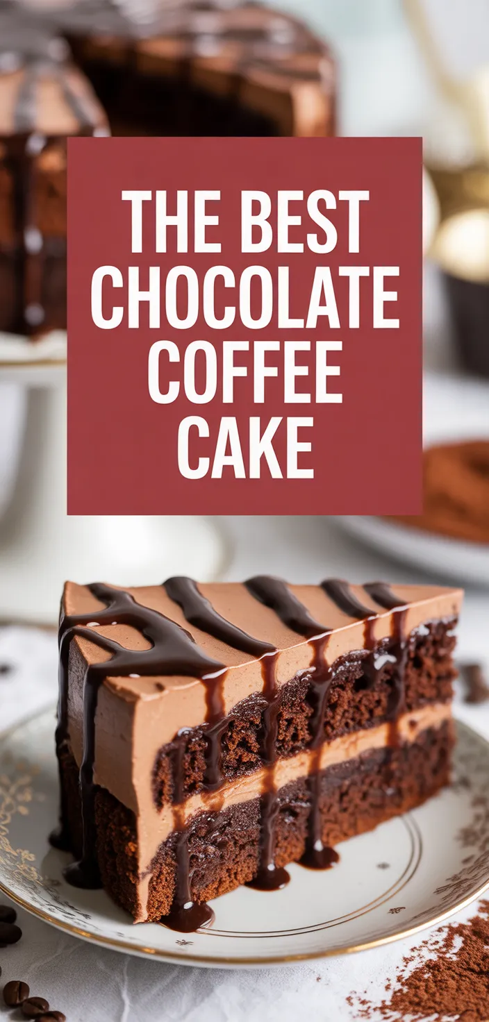 A photo of The BEST Chocolate Coffee Cake Recipe