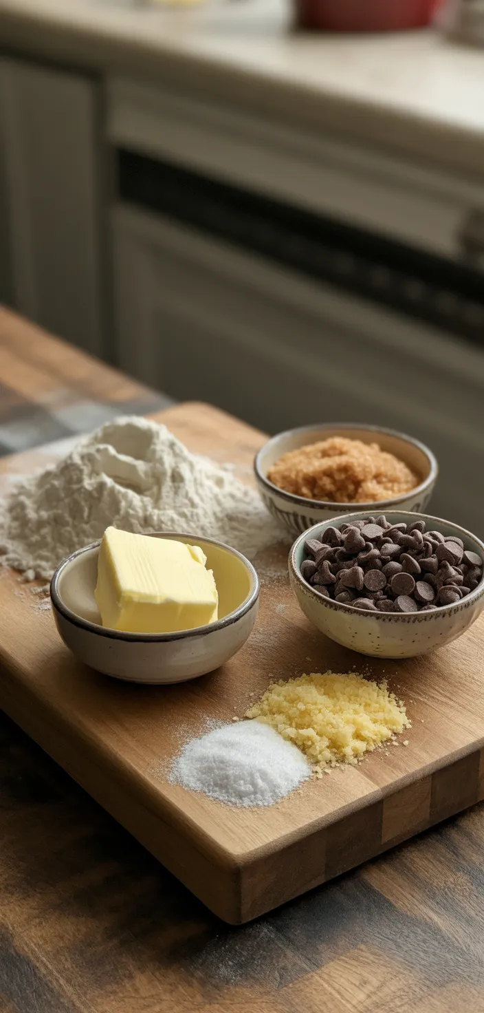 Ingredients photo for Mini Chocolate Chip Cookie Bites Recipe