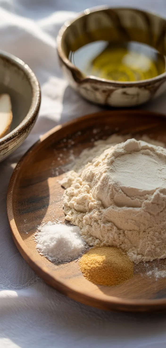 Ingredients photo for No Knead Dutch Oven Crusty Bread Recipe