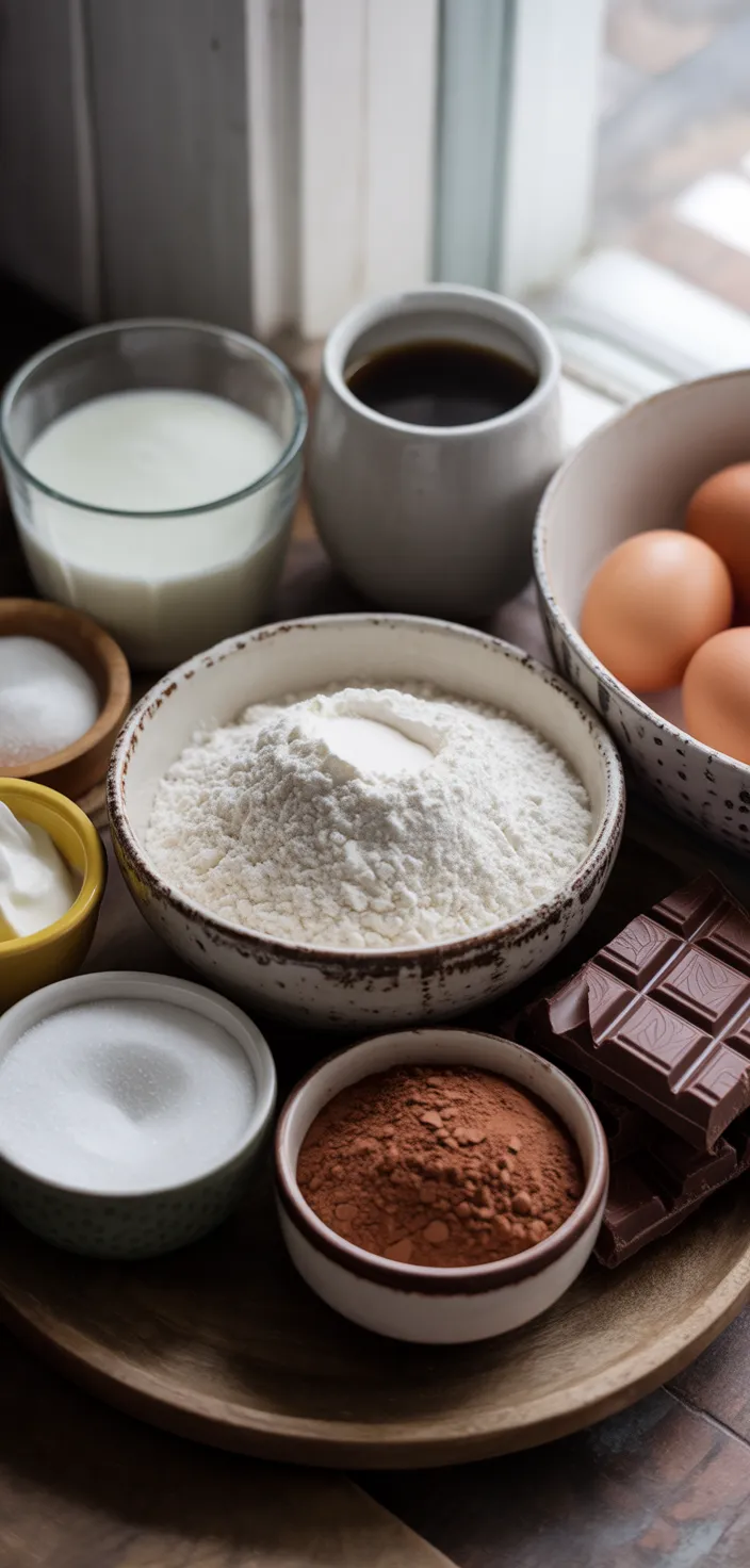 Ingredients photo for The Best Chocolate Blackout Cake...Ever Recipe