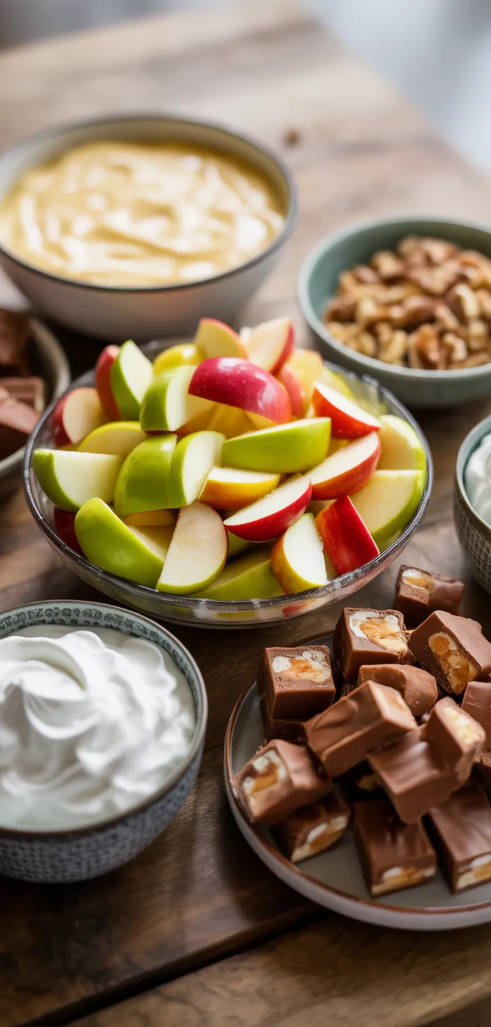 Ingredients photo for Apple Snickers Salad Recipe