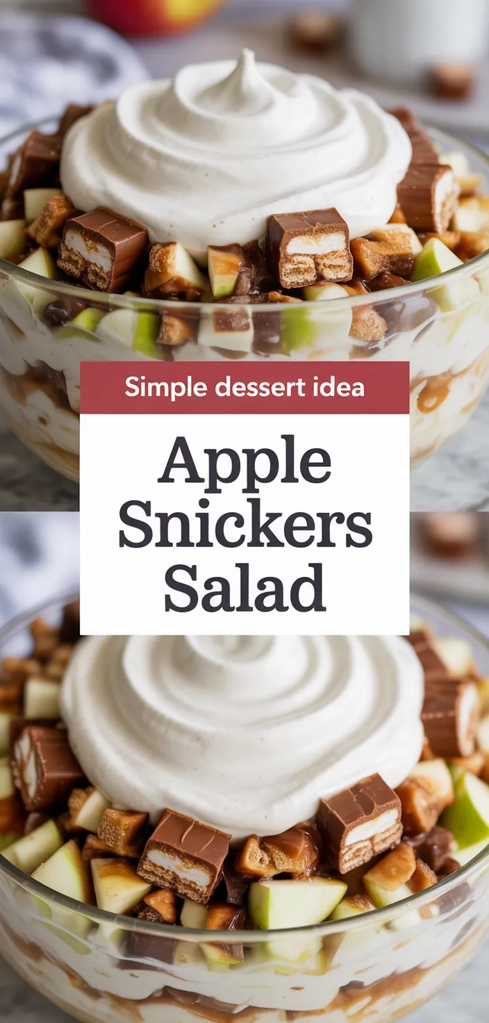 A photo of Apple Snickers Salad Recipe