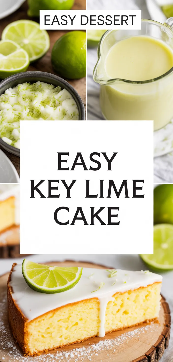 A photo of Bake This Easy Key Lime Cake – Sweet, Tangy & Delicious! Recipe