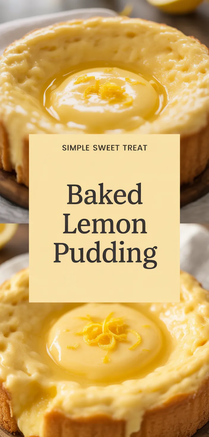 A photo of Baked Lemon Pudding Recipe