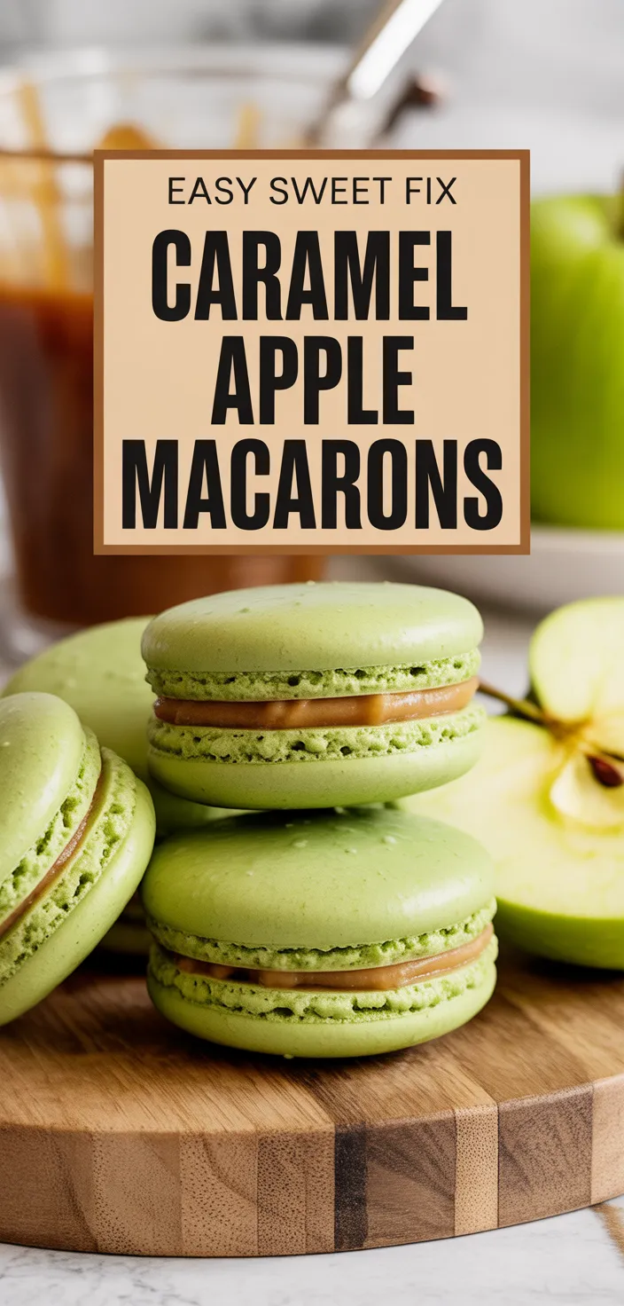 A photo of Caramel Apple Macarons Recipe