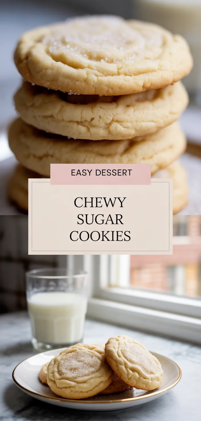 A photo of Chewy Sugar Cookies Recipe