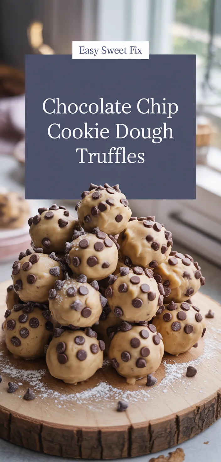 A photo of Chocolate Chip Cookie Dough Truffles Recipe