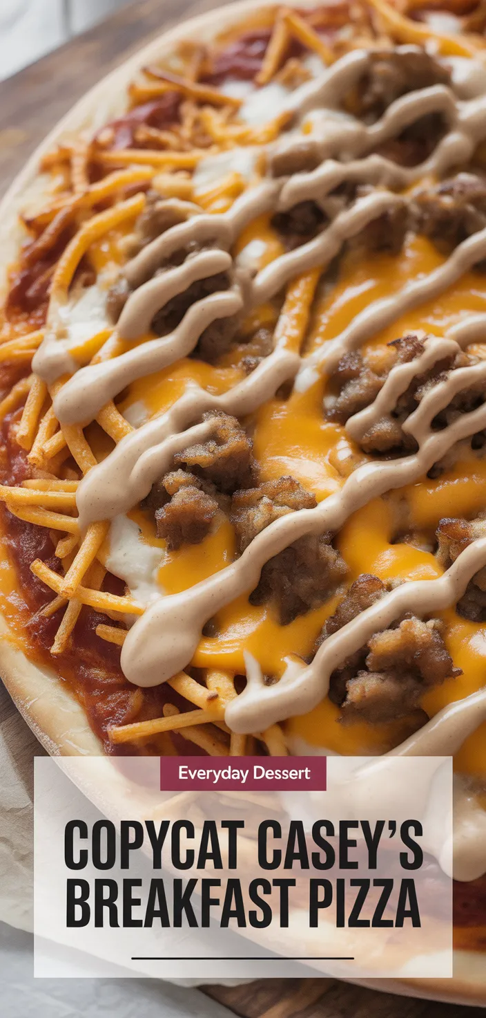 A photo of Copycat Casey's Breakfast Pizza Recipe