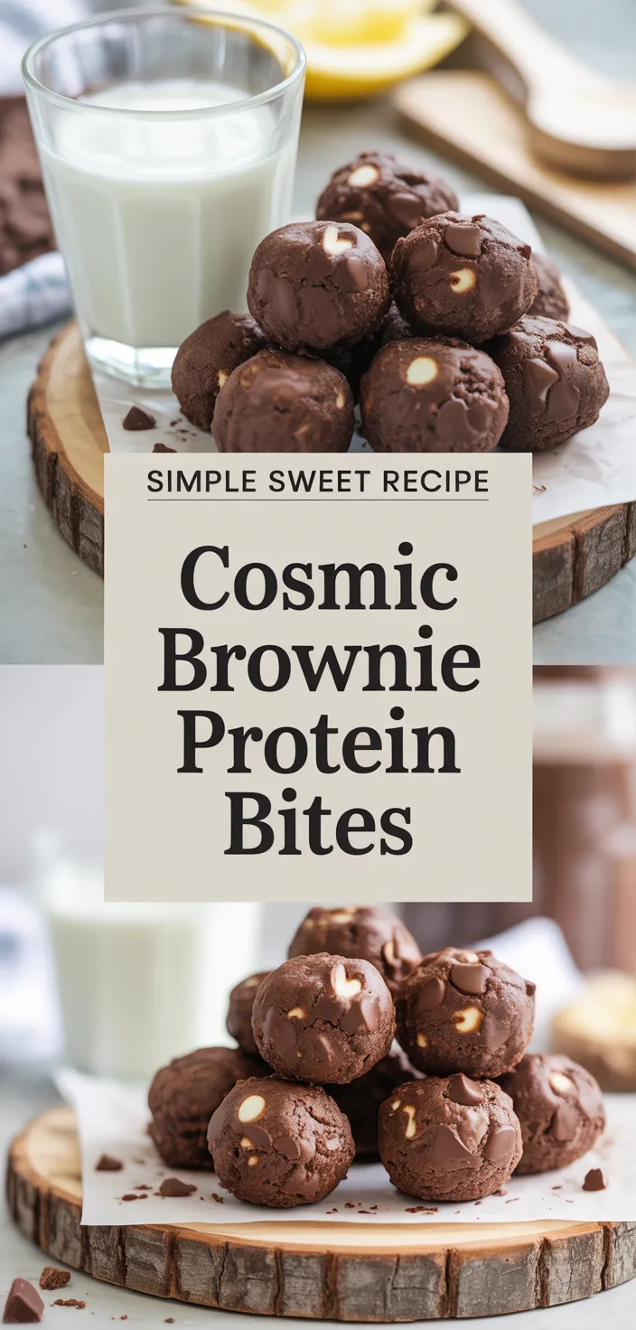 A photo of Cosmic Brownie Protein Bites Recipe