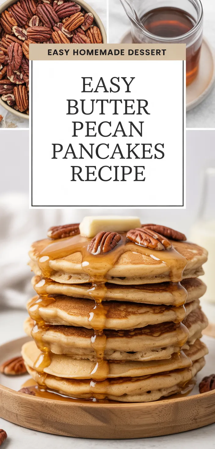 A photo of Easy Butter Pecan Pancakes Recipe