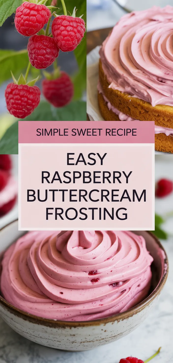 A photo of Easy Raspberry Buttercream Frosting Recipe