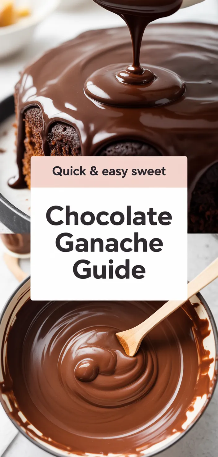 A photo of How To Make Ganache (Dark, Milk, & White Chocolate) Recipe