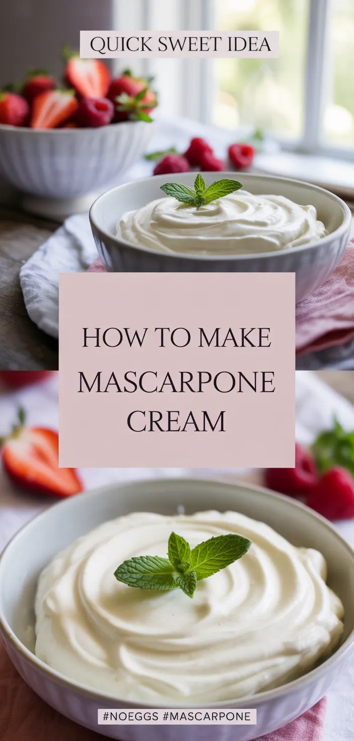 A photo of How To Make Mascarpone Cream Recipe
