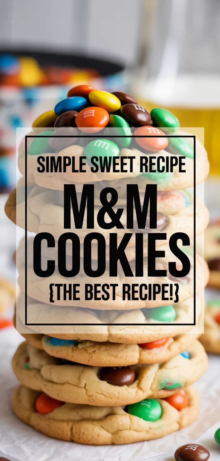 A photo of M&M Cookies {The BEST Recipe!}